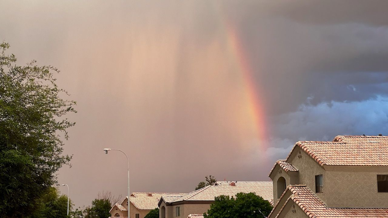 Sonoran desert rainbow