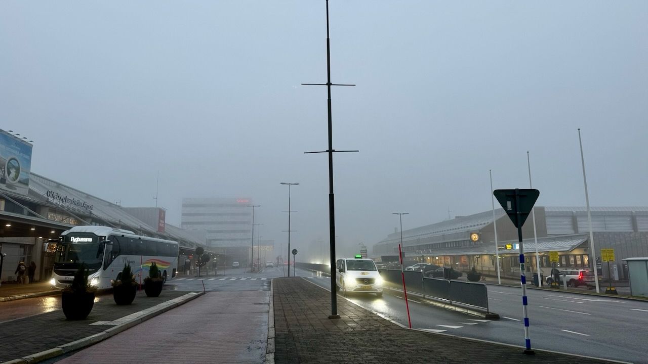 Foggy morning at Landvetter Airport